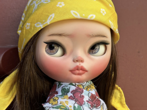 Blythe, blythe dolls custom, Customized doll, OOAK doll, Custom blythe doll, Blythe Doll, sculpt face, dolls, ブライ ス,“ERIN’’